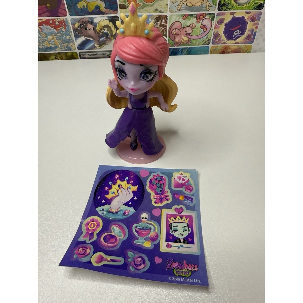 Zombies Forever Princess Figure Spin Master Doll w Sticker Sheet 4"